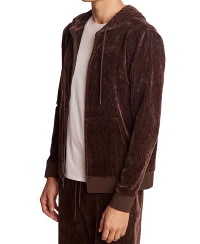 Paisley & Gray Men's Zippered Hoodie In Brown