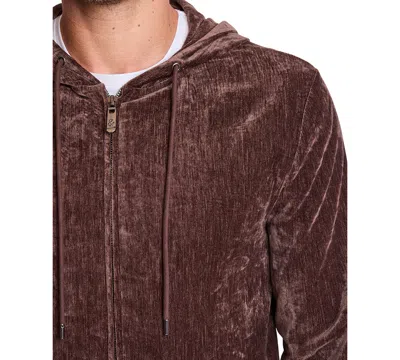 Paisley & Gray Men's Zippered Hoodie In Brown