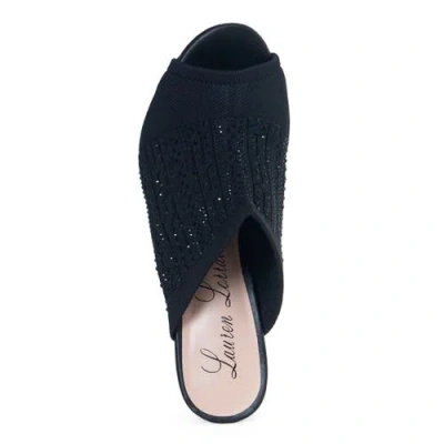 Lauren Lorraine Martha Wedge Sandal In Blue