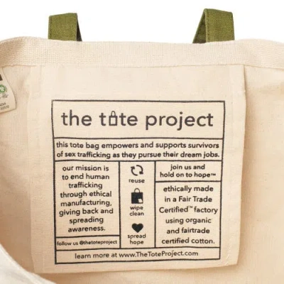 The Tote Project Free To Bloom | Tote In Green
