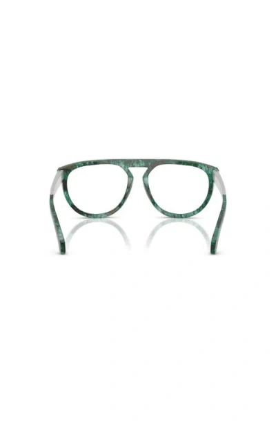 Moncler 55mm Pilot Optical Glasses In Green