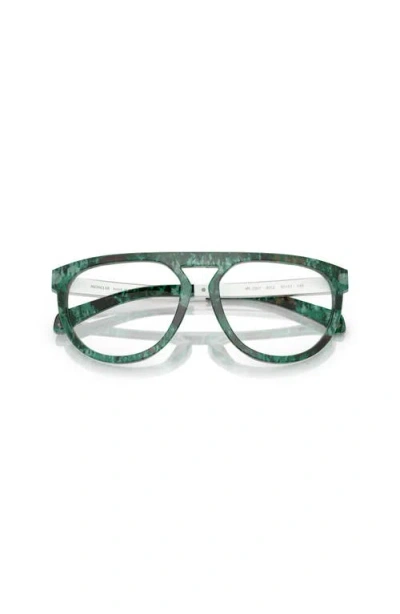 Moncler 55mm Pilot Optical Glasses In Green