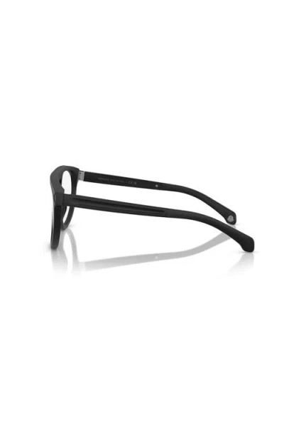 Moncler 57mm Pilot Optical Glasses In Black