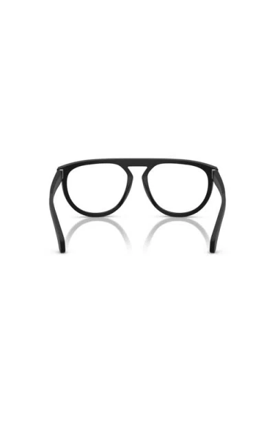 Moncler 57mm Pilot Optical Glasses In Black