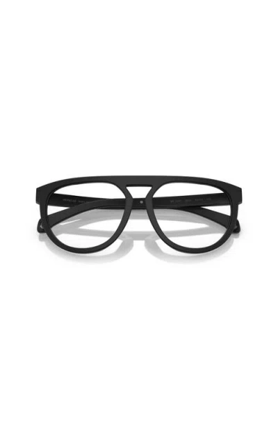 Moncler 57mm Pilot Optical Glasses In Black