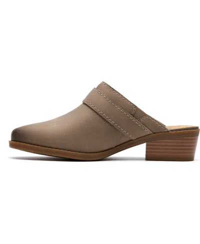 Clarks Danyelle Mist Leather Mule In Brown