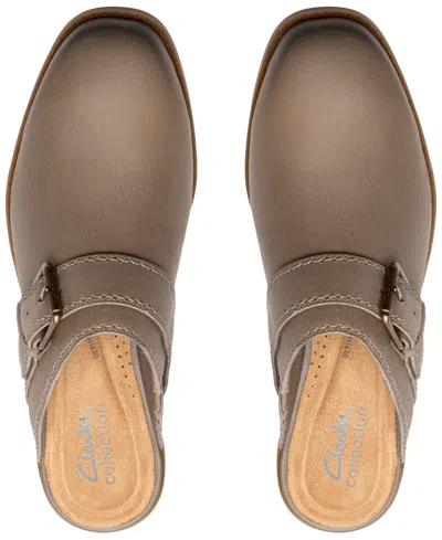 Clarks Danyelle Mist Leather Mule In Brown