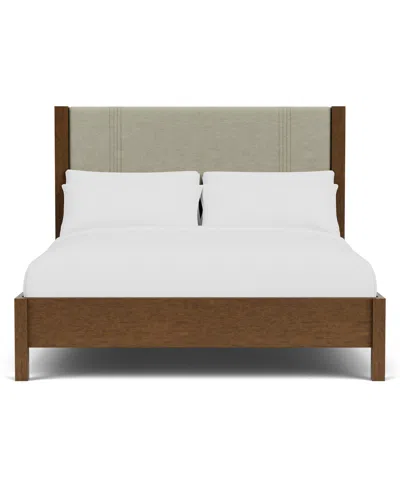 Macy's Davie King 3-pc. Set (upholstered Bed, Chest & 1-drawer Nightstand) In Brown