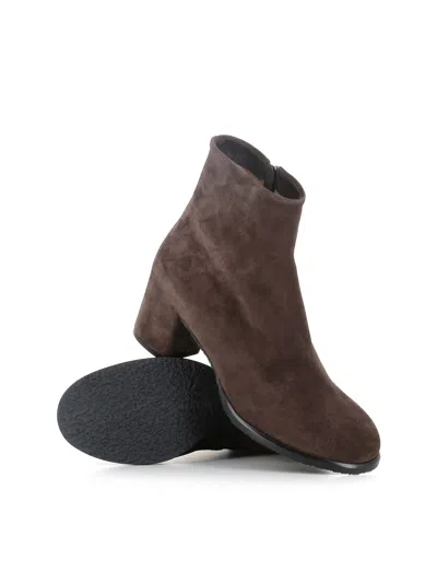 Del Carlo 55mm Block-heel Zip Boots In Brown