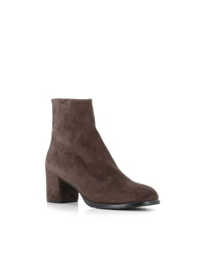 Del Carlo 55mm Block-heel Zip Boots In Brown