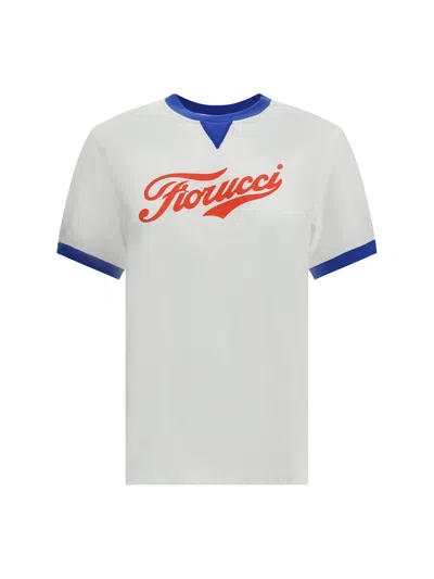 Fiorucci Varsity Logo Regular T-shirt In White