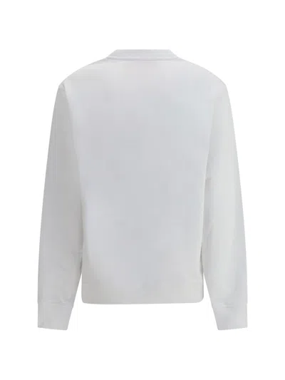 Fiorucci Varsity Logo Crewneck Sweatshirt In White