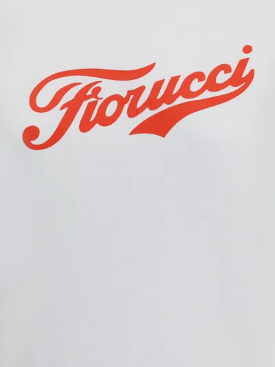 Fiorucci Varsity Logo Crewneck Sweatshirt In White