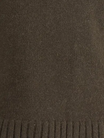 Aragona Cashmere Braided Turtleneck Knitwear In Brown