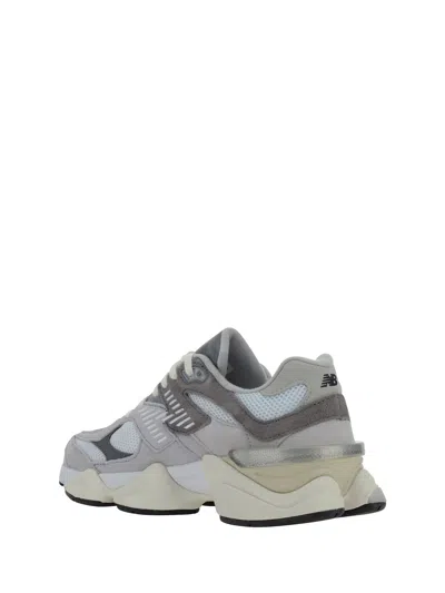 New Balance Grey Low Top Sneakers With Logo Detail On The Side In Suede And Tech Fabric Man In Multi