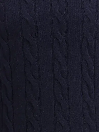 Aragona Braided-effect Crewneck Sweater In Blue