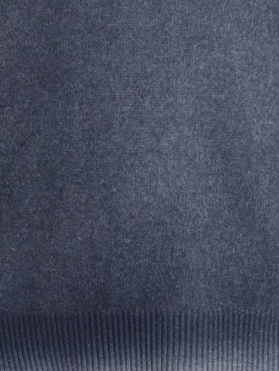 Aragona Cashmere Crewneck With Gradient Effect In Blue