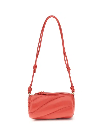 Fiorucci Red Leather Mini Mella Shoulder Bag In Red