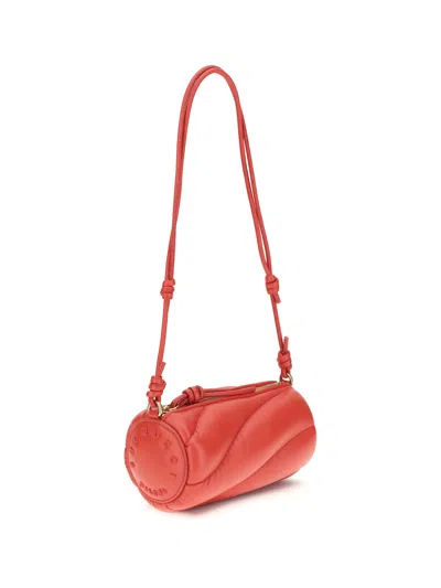Fiorucci Red Leather Mini Mella Shoulder Bag In Red