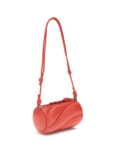 Fiorucci Red Leather Mini Mella Shoulder Bag In Red
