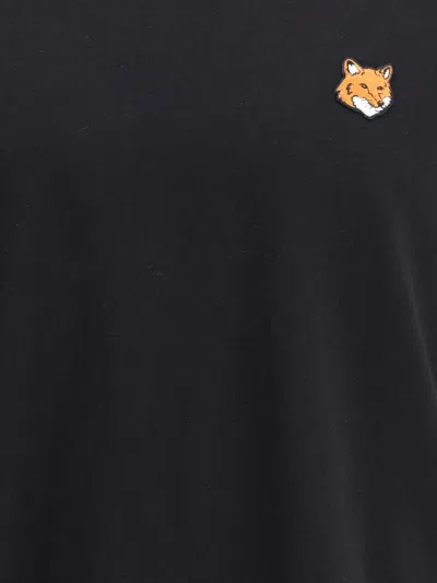 Maison Kitsuné Maison Kitsune Fox Head T Shirt In Black
