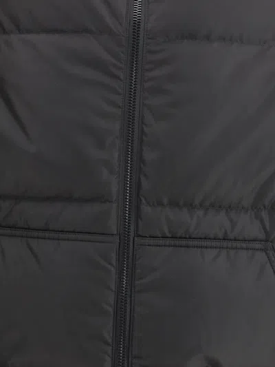 Premiata Padded Nylon Down Jacket In Black