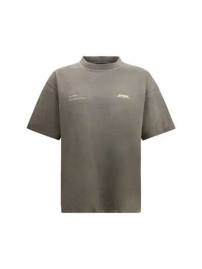 Represent Script Logo T-shirt In Gray