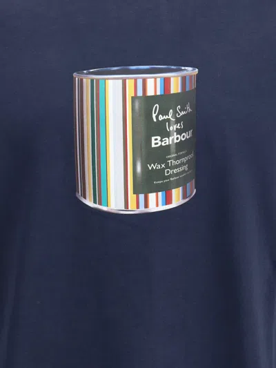 Barbour Wax Can T-shirt In Blue