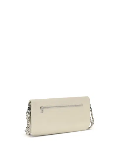 Zadig & Voltaire Rock Leather Shoulder Bag In Neutral