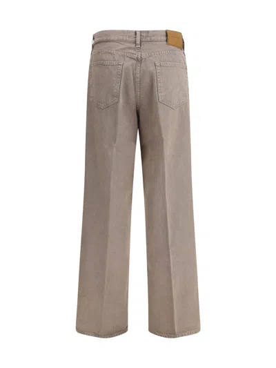 Jacob Cohen Grace Wide 5 Pocket Jeans In Brown