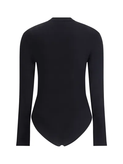 Wolford Fitted High Neck Long Sleeve Body In Black