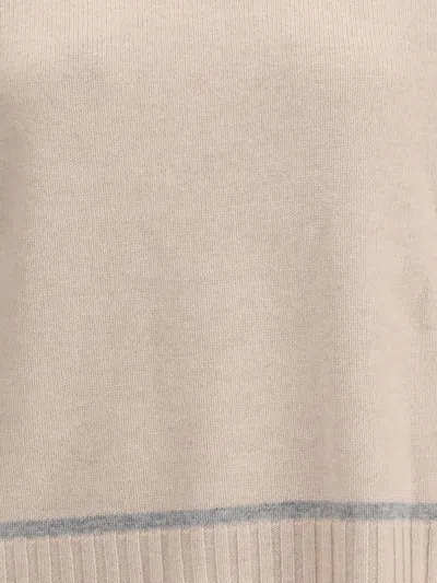 Max Mara Pescara Turtleneck Wool-cashmere Sweater In Brown