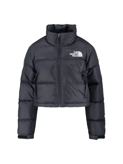 The North Face Nuptse Short Down Jacket In Black