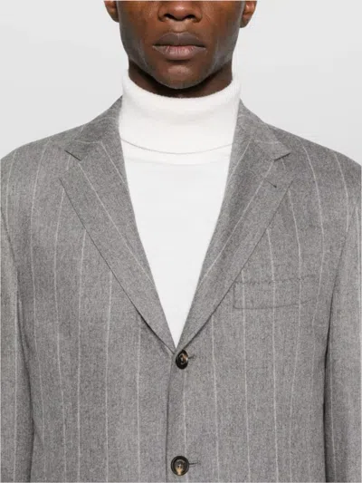 Eleventy Tailored Suit And Straight-leg Trousers In Gray