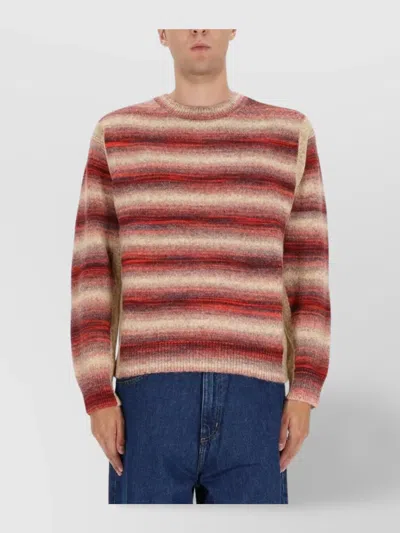 Paul Smith Striped Sweater In Brown