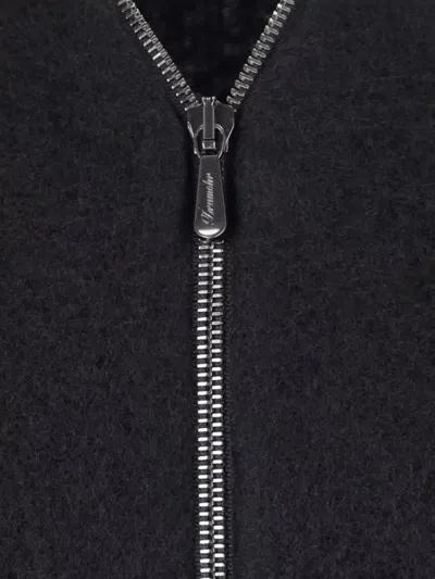 Drumohr Classic Black Sweater With Round Neckline In Blue