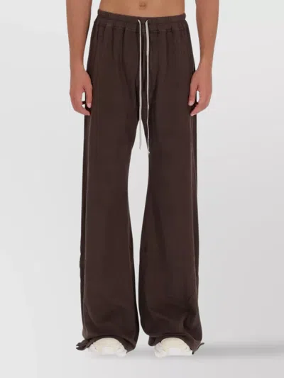 Rick Owens Drkshdw Pants "pusher" In Brown