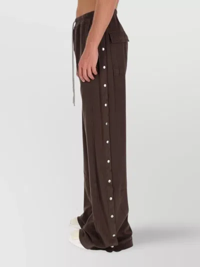 Rick Owens Drkshdw Pants "pusher" In Brown