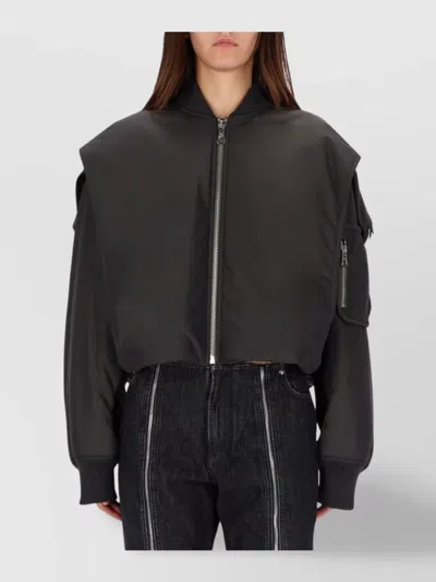 Jean Paul Gaultier Oversized Shoulder Jacket Sleeve Pocket In Gray