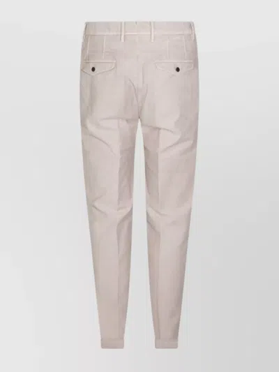 Incotex Trousers With Tapered Leg And Pockets In Neutral