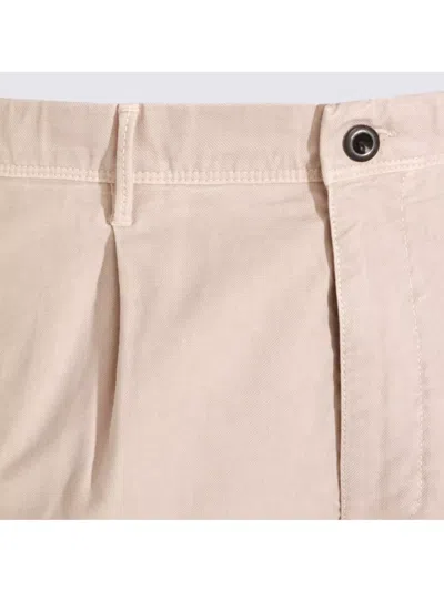 Incotex Trousers With Tapered Leg And Pockets In Neutral