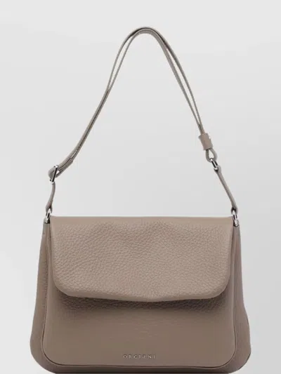 Orciani Taupe Small Soft Diana Crossbody Bag In Neutral