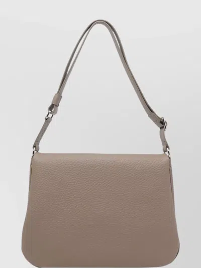 Orciani Taupe Small Soft Diana Crossbody Bag In Neutral