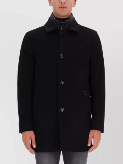 Moorer "monferrato-le" Coat In Black