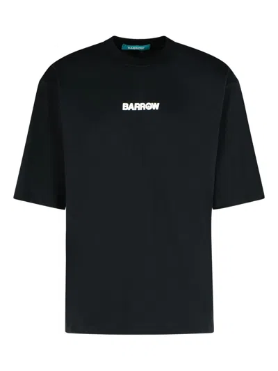 Barrow Printed T-shirt In Black