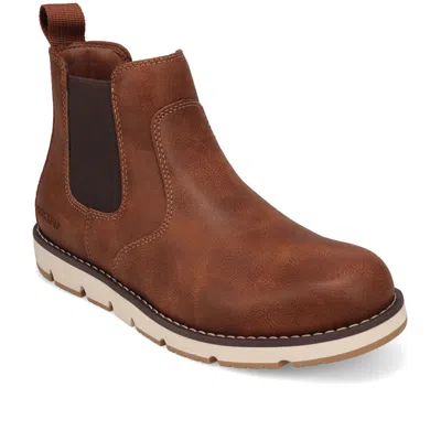 Dockers Mens Dylan Rugged Casual Chelsea Boot In Brown