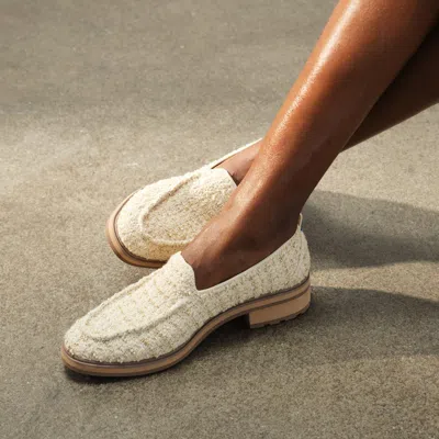 Rothys The Lug Loafer In White/neutral In Neutral