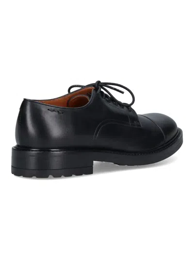 Alexander Hotto Polished Black Leather Lace-up Shoes With Refined Detailing In Black