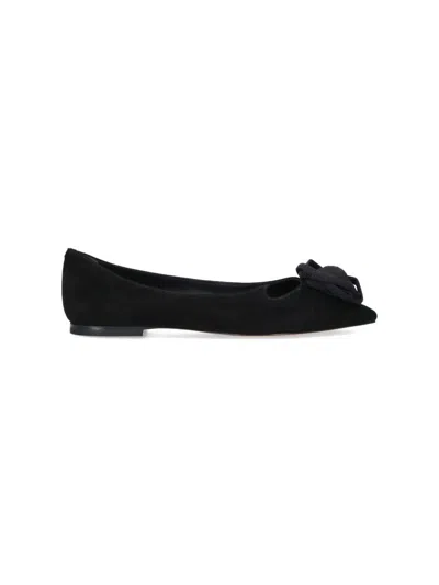Roger Vivier Ballerina Shoes Featuring Heart Silhouette In Black