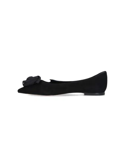 Roger Vivier Ballerina Shoes Featuring Heart Silhouette In Black